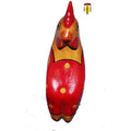 Sitting Red Chicken Toy Figurine