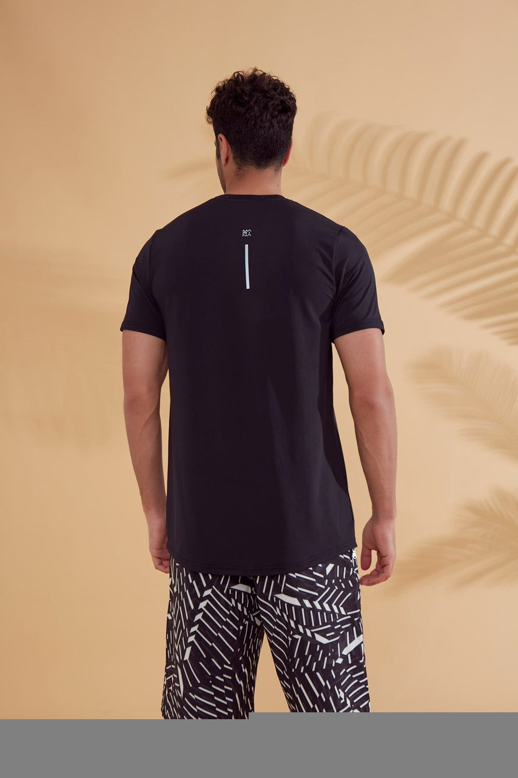 Lycra Black Men's Swim Shirts T2341