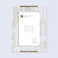 Picture Frames Palace Banquet Collection Bone Inlay Brass Beige White 4x6 5x7"