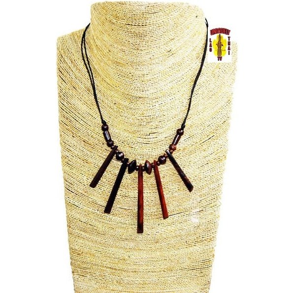 Small Wood Paddle Necklace