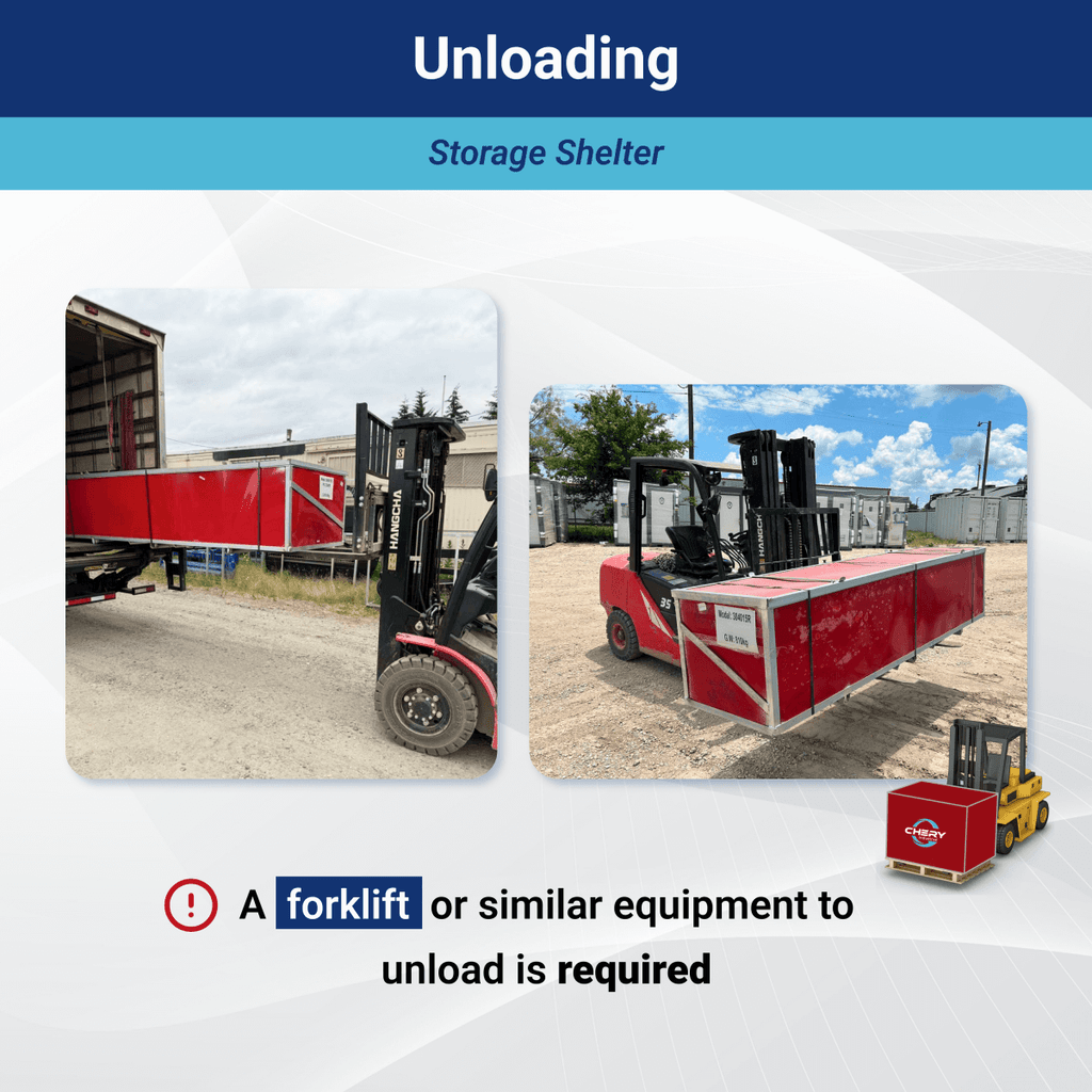 W20'xL40'xH16' Double Truss Storage Shelter
