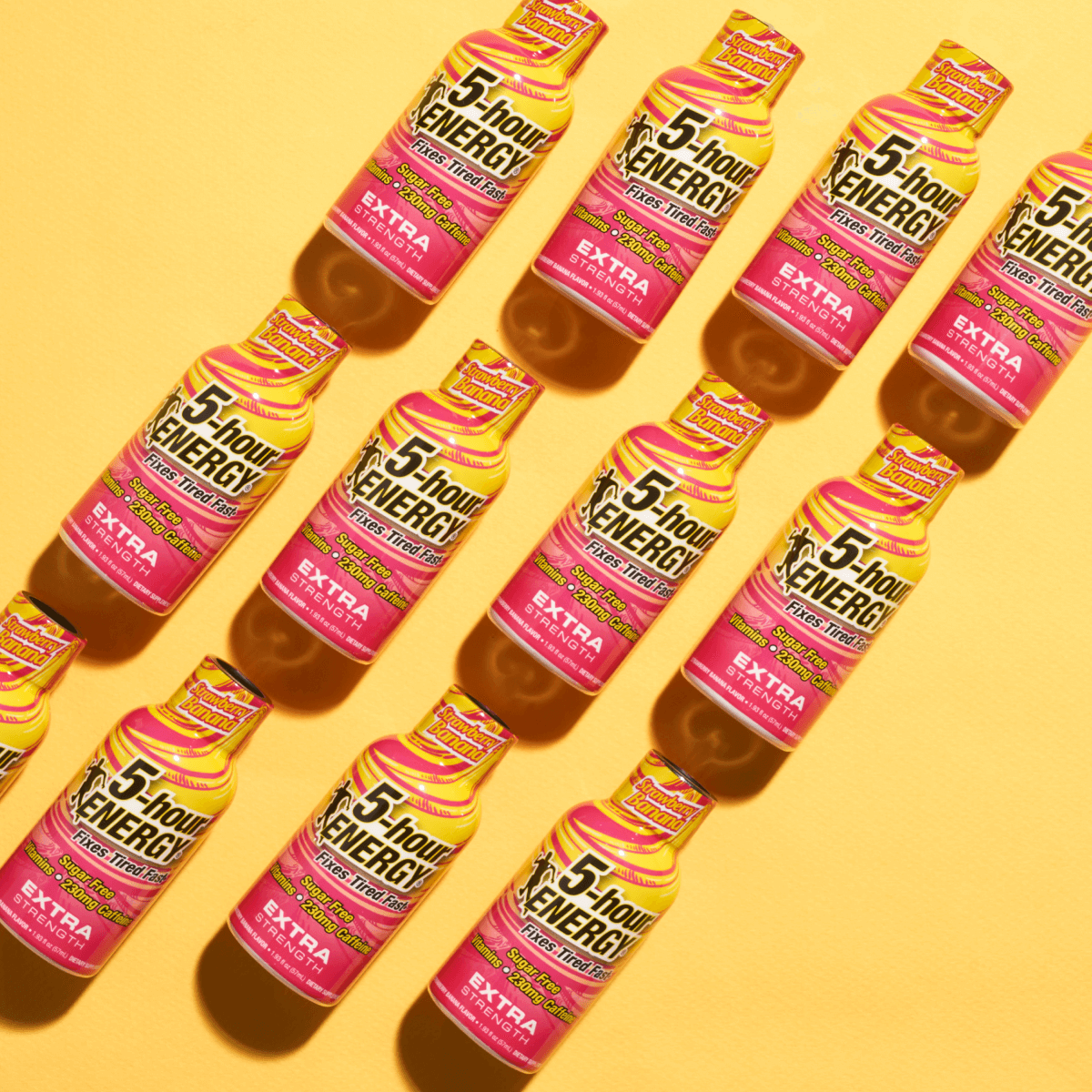 24 Pack 5-hour ENERGY Extra Strength Shots, Strawberry Banana Flavor Flavor, 1.93 Fl Oz