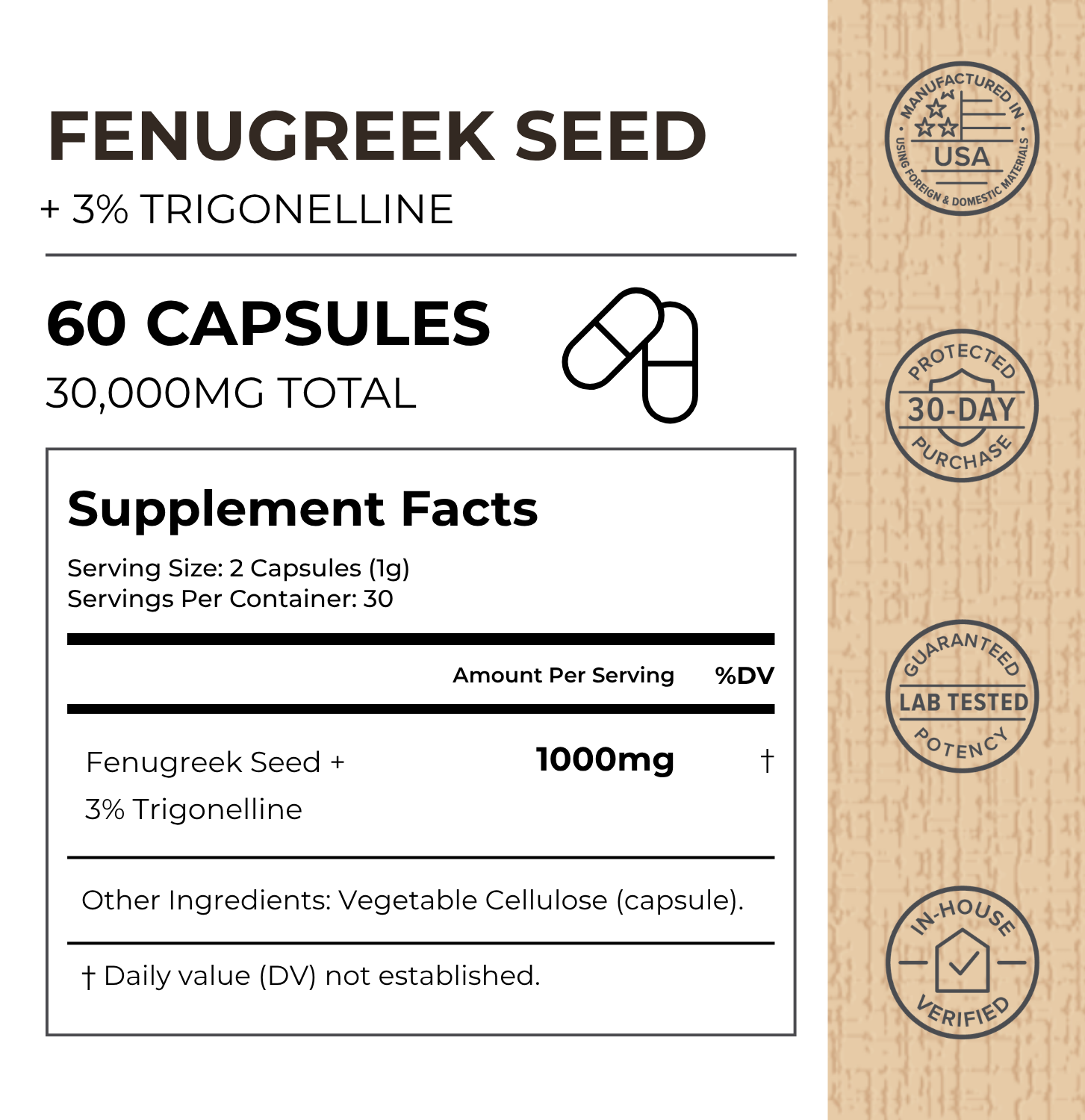 Fenugreek Seed Capsules