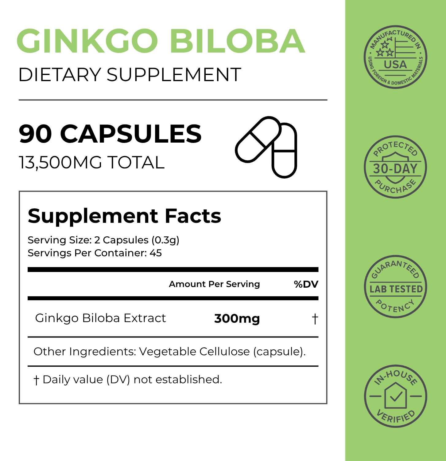 Ginkgo Biloba Capsules