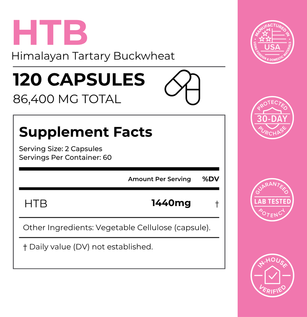 Himalayan Tartary Buckwheat (HTB) Capsules