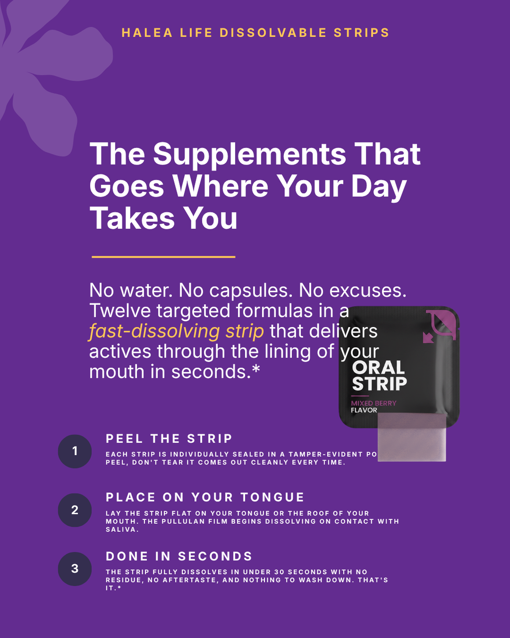 Sleep Support Strips - Melatonin, Valerian & Chamomile
