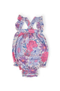 Sweet Springtime Ruffle Cross Back Romper