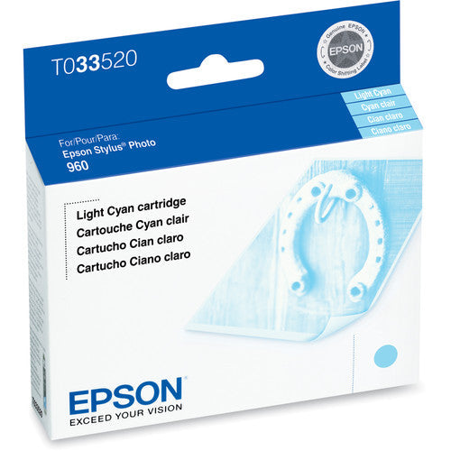 New, Pre-Owned -  Epson T0335 Standard-Yield Ligh Cyan Ink Cartridge, T033520