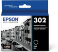 New, Pre-Owned - Epson T302 Claria Premium Standard-Yield Black Ink Cartridge, T302020