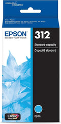 New, Pre-Owned - Epson 312 Cyan Claria Photo HD Ink Cartridge, T312220