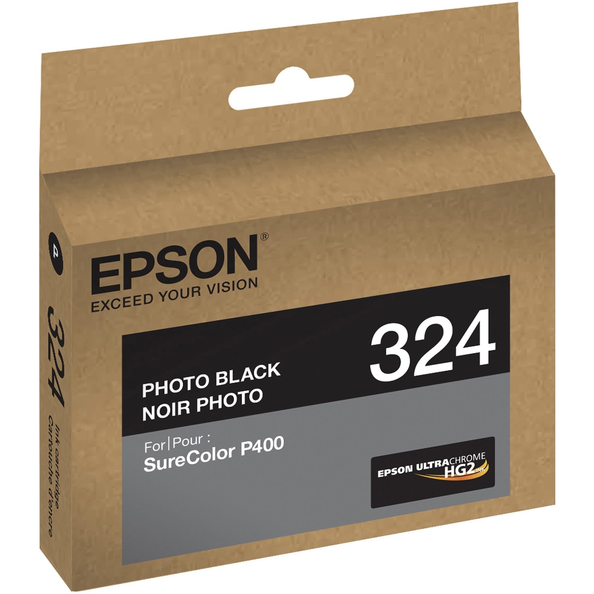 New, Pre-Owned - Epson 324 Standard-Yield Photo Black UltraChrome HG2 Ink Cartridge, T324120