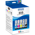 New, Pre-Owned - Epson T552 Ultra High-Yield Multi-Color (5-Pack) Ink Bottle, T552920-S