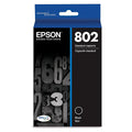 New, Pre-Owned - Epson T802 Standard Yield Black Ink Cartridge,T802120-S