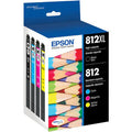 New, Pre-Owned - Epson T812XL/812 Multi-Color (4-Pack) Ink Cartridge, T812XL-BCS
