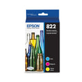 New, Pre-Owned - Epson 822 Standard Yield Multi-Color (3-Pack) Ink Cartridge, T822520-S