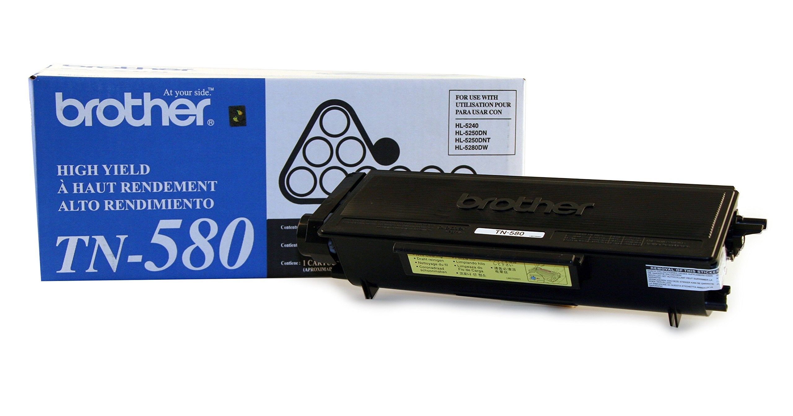 New, Pre-Owned - Brother TN-580 High Yield Black Toner Cartridge