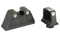 Trijicon Suppressor Sight Height |  Green Front Sight with Orange Rear Lamps |  Fits Glock 17/19/22/23/26/27/31/32/33/34/35/37/38/39 |  Black
