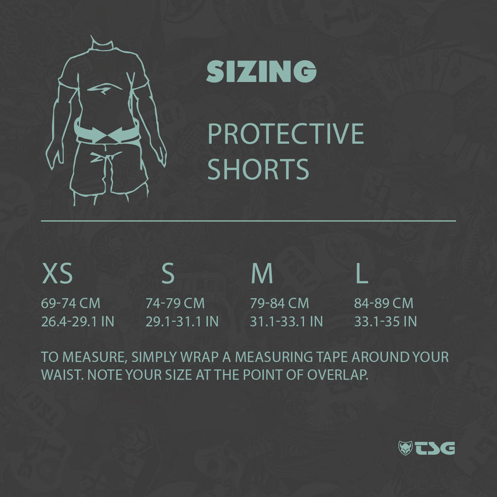 TSG -  Protective Shorts for Women- Crash Pant Carna - Black