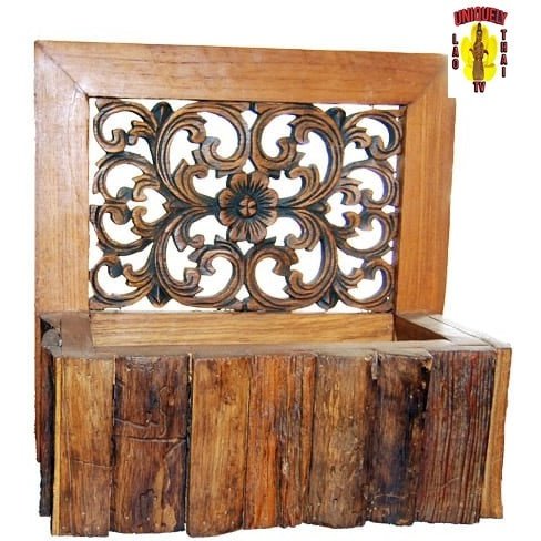 Teak Wood Flower Pot