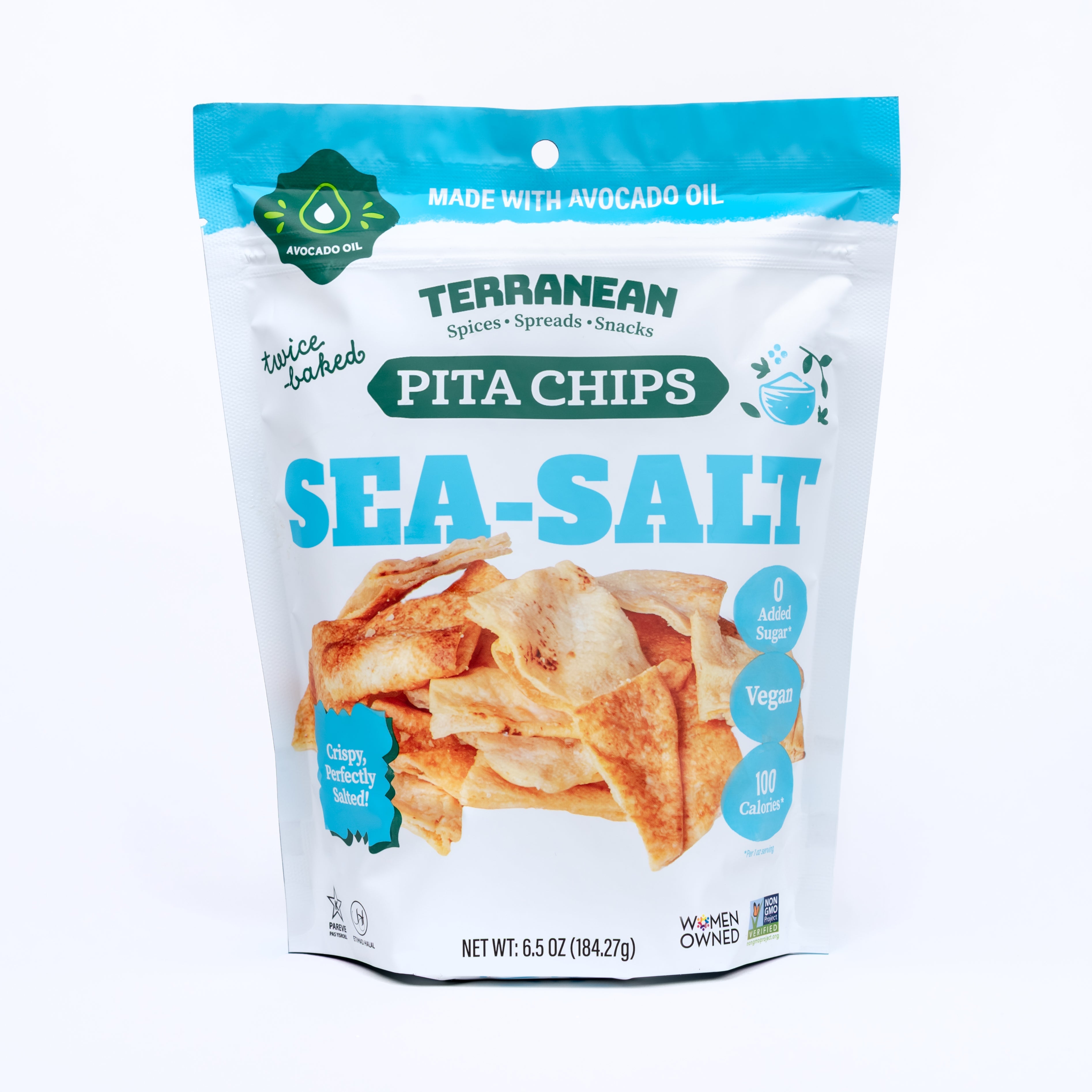 Avocado Oil Twice-Baked Pita Chips 12 Pack