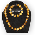 Tiger Eye Necklace and Bangle Set