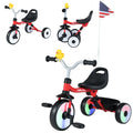 Toddler Tricycle with 3-Position Seat and Storage Basket for Kids