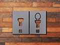 Restroom Sign Bathroom Sign Men Women MW