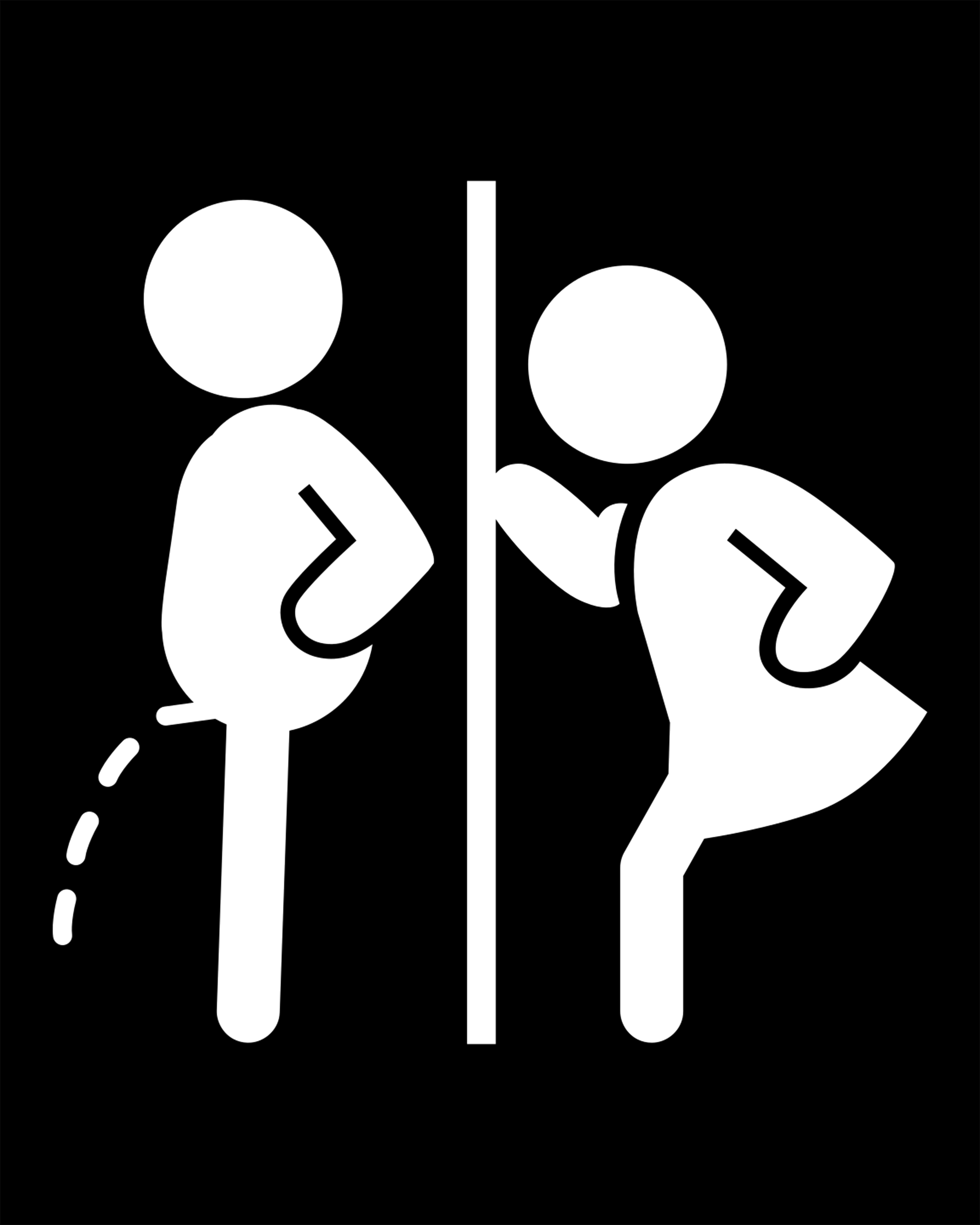 Restroom Sign Bathroom Sign Men Women 2