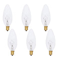 Foundation™ 40-Watt Incandescent Dimmable Light Bulb - 2700K Soft White, E12 Candelabra Base, Torpedo - 6-Pack