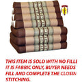 Triangle Pillow  with 3 Pads Brown Elephant NO Fill