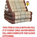 Triangle Pillow 3 Pad  Brown White NO Fill