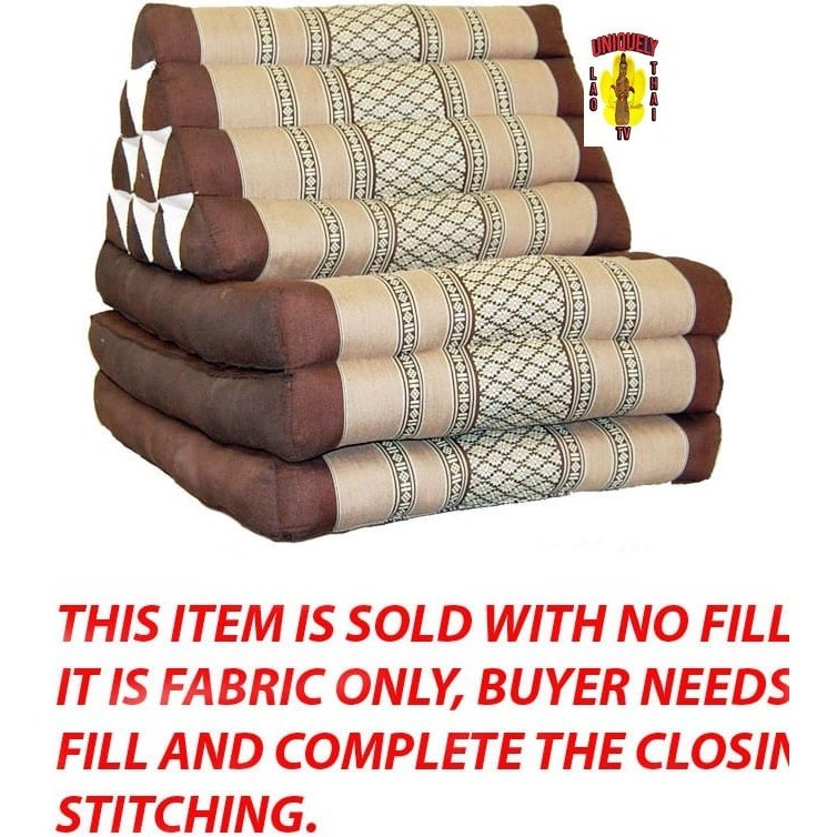 Triangle Pillow 3 Pad  Brown White NO Fill