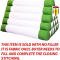 Triangle Pillow Green-White No Fill