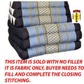 Triangle Pillow & 3 Pads Navy Blue Blue   No Fill