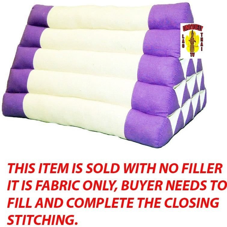 Triangle Pillow Purple-White