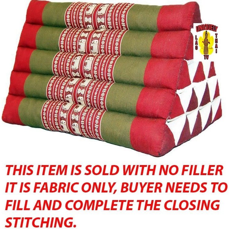 Triangle Pillow Red Elephant-No