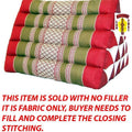 Triangle Pillow Red Wheat No FILLER