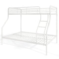 Twin Over Full Bunk Bed with Ladder and Full-length Guardrails