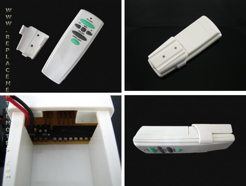 Substitute for Hampton Bay UC7078T (UP & DOWN LIGHT) & FAN28R Ceiling Fan Remote Control Kit [RR7078TUDLKIT]