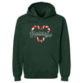 Christmas Candy Cane Heart WHT