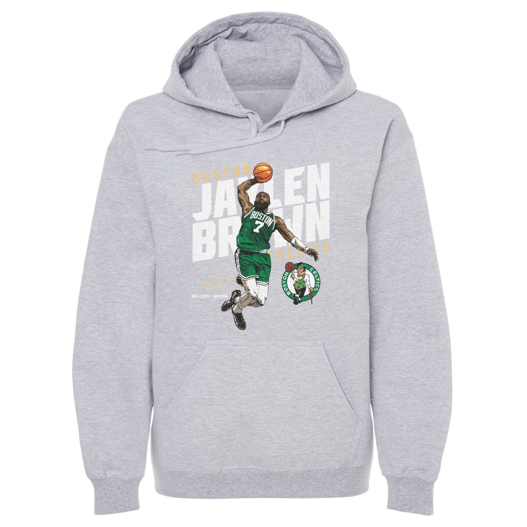 Jaylen Brown Boston Celtics Slant WHT