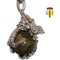 Dragon Pendant with Unakite Stone