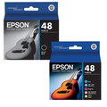 New, Pre-Owned - Epson T0489 Black, Cyan, Light Cyan, Magenta, Light Magenta, Yellow Ink Cartridges, Pack Of 6, T048920