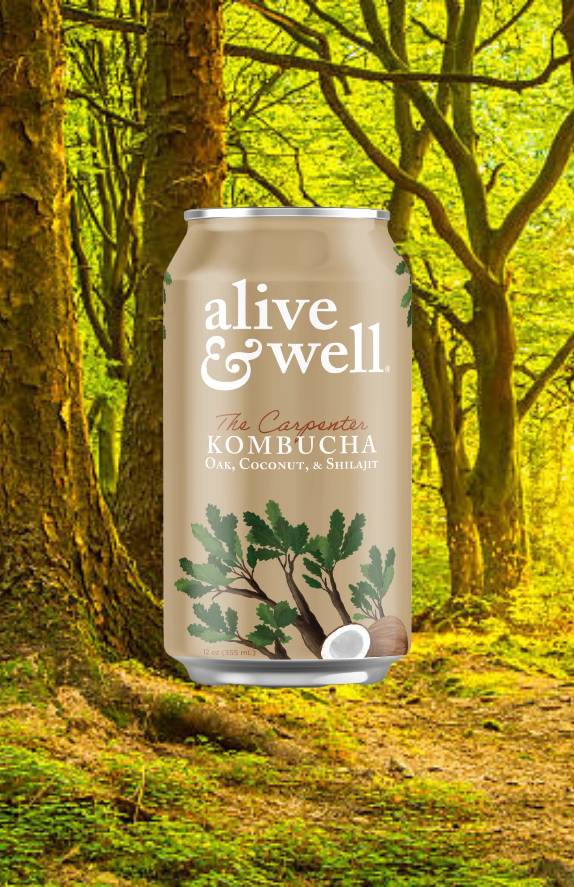 Oak & Coconut Kombucha Organic Bubble Goods