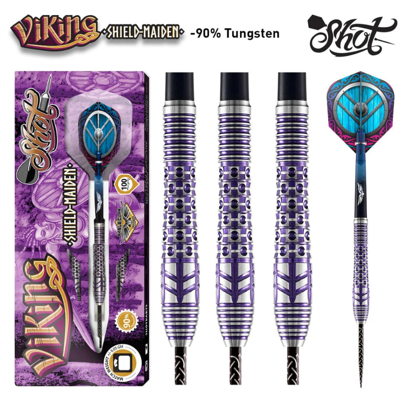 Viking Shield-Maiden Steel Tip Dart Set-90% Tungsten