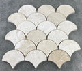 Vanilla Beige Marble Laguna Mosaic Tile - Pre Assembled Mesh 12x12