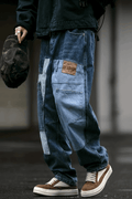 Vintage Washed 15oz Denim Cargo Pants – Loose Fit