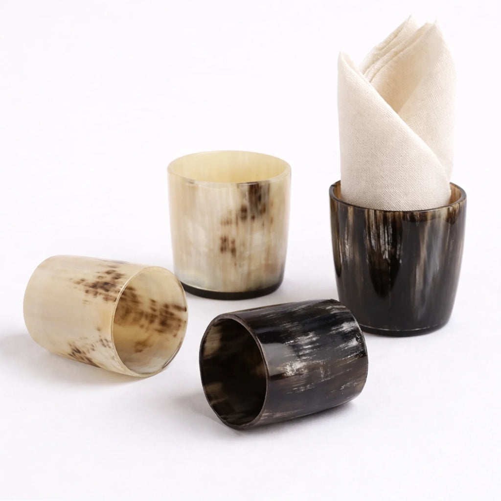 Buffalo Horn Whiskey Shot Glasses 6.5 oz - (Pack of 8)
