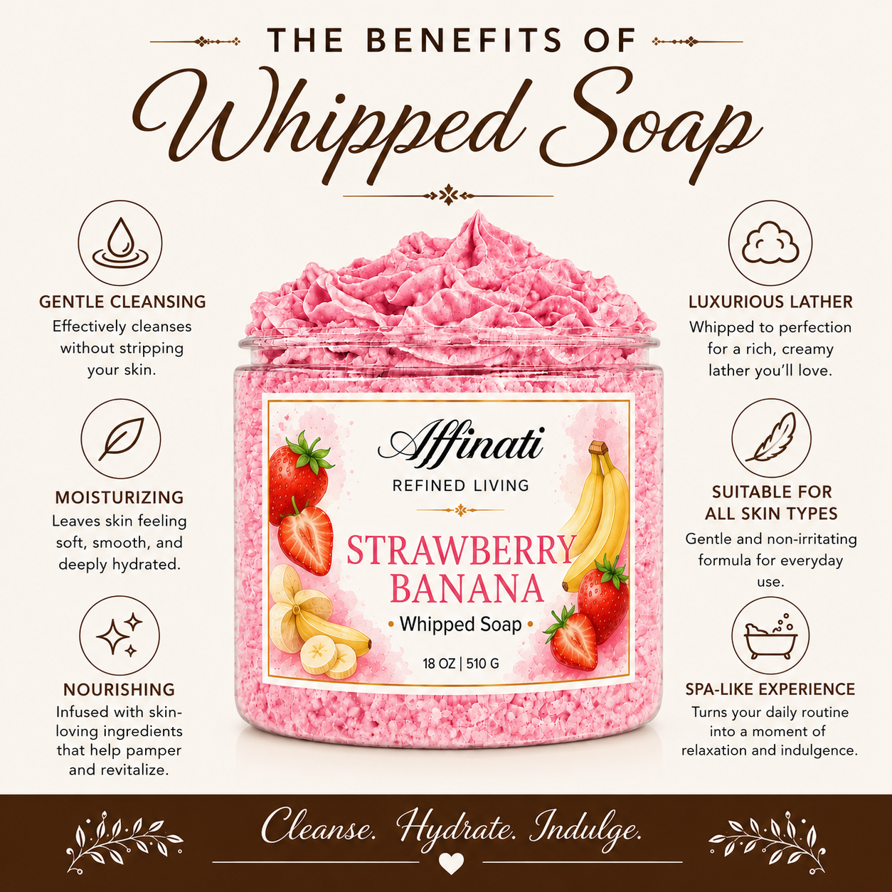 Cinnamon Swirl Whipped Soap