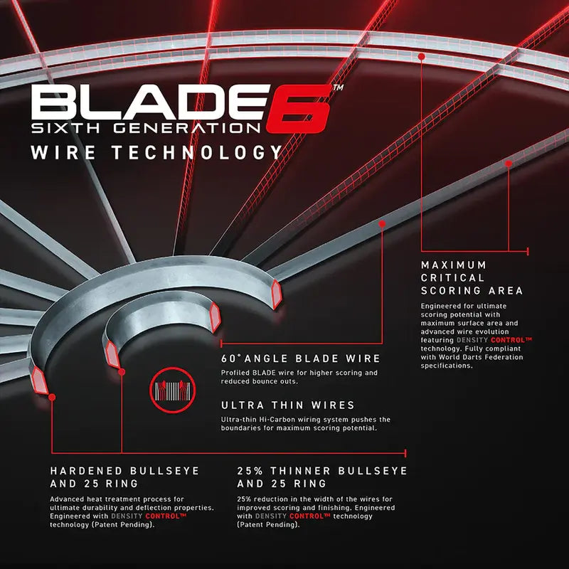 Winmau Blade 6 Steel Tip Dartboard